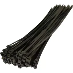 IBCab 150x2.5 mm Thickness Nylon Self Locking Cable Tie, Black (Pack of 100)-image-25