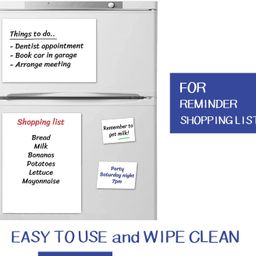 TimeTech White Dry Erase Sheets - 10 Sheets of A4 - Adhesive Whiteboard Wallpaper Decal - White Board Contact Paper for Refrigerator, Desk, Office & Kids Room - Dry Erase Board White Sticker image 3