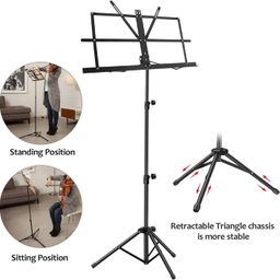 Notation Stand | Notes Sheet Stand | Book Stand | Light weight Lyrics Stand for Borngenio Orchestra Event Portable Adjustable Notation Stand (Pack of 1) image 4