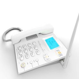 For Dual Sim F1+ GSM Fixed Wireless Corded & Cordless Landline Phone (White) image 3