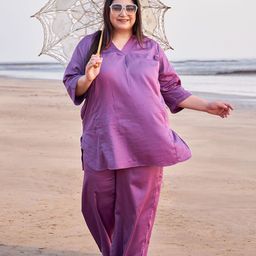 TITTLI Plus Size V-Neck Tunic With Trousers Co-Ords-picture-21
