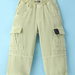 Little Kangaroos Full Length Cargo Jeans with Pockets - Pista-image-79