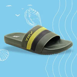 TRV Men Striped Flip Flop Sliders-43