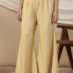 Moda Rapido Women Relaxed Fit Wide Leg Comfort Trousers-picture-17