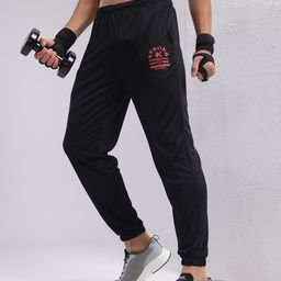 HRX by Hrithik Roshan Men Mid-Rise Typography Print Rapid-Dry Training Joggers-image-28