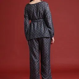 Anouk Printed Ethnic Co-Ords with Belt image 4