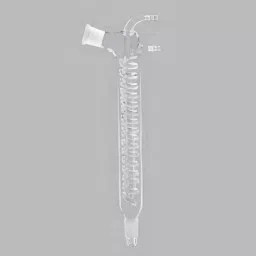 ABGIL Ether Condenser Transparent Borosilicate Glass 180 mm Length and B19 Cone, CD-154-01-48