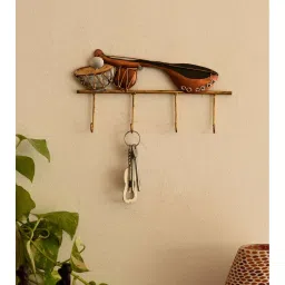 eCraftIndia Musical Instruments Wrought Iron Key Holder image 2