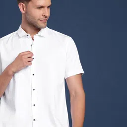 Mast & Harbour Men Slim Fit Solid Casual Shirt-picture-42