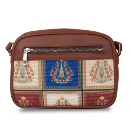 ZOUK Multicolor Printed Small Cross Body Bag image 2