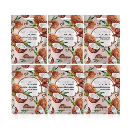 MONDSUB Coconut Anti Wrinkles Sheet Masks (Pack of 6) - 20 ml Each image 1