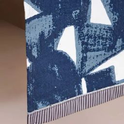 freedom tree Shay Geo Herringbone Cotton Indigo Print & Pattern Table Runners image 4