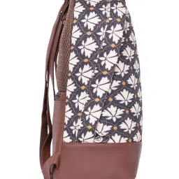 ZOUK Dome Daypack Black & White Printed Mini Backpack image 4
