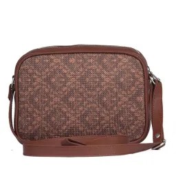 ZOUK Brown Printed Small Cross Body Bag image 1