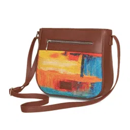 ZOUK Multicolor Printed Small Cross Body Bag image 3