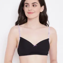Clovia Black Non Wired Padded T-Shirt Bra-picture-7