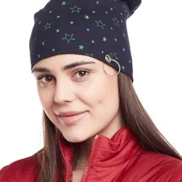 Vimal Jonney Navy Printed Beanie-31