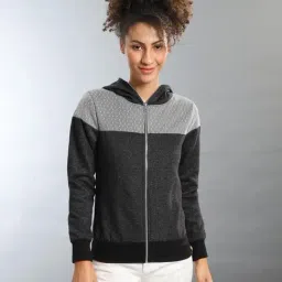 Campus Sutra Charcoal Regular Fit Hoodie-picture-29