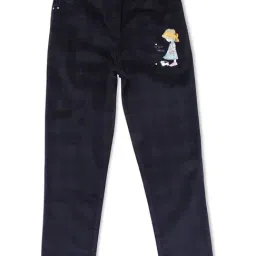 Cutecumber Kids Navy Checks Trousers with Belt-image-39