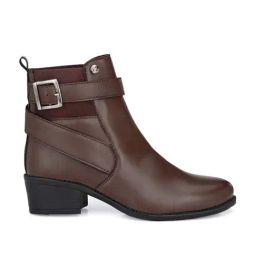 El Paso Women's Brown Casual Booties-image-61