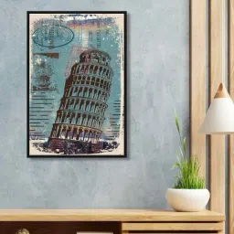999Store Multicolor Canvas Wall Painting Panel With Fibre Frame-4