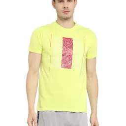 OFF LIMITS Lime Yellow Round Neck T-Shirt-image-51