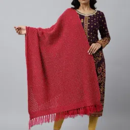 Aurelia Pink Self Pattern Shawl-40