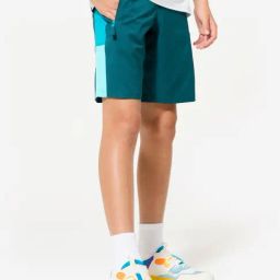 Decathlon Boys Turquoise & Green Breathable Multisport Shorts-picture-11