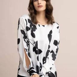 Fablestreet White Floral Print Top-image-29