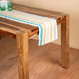 Striper Woven Cotton Multi-Colored Solid & Woven Table Runners-26