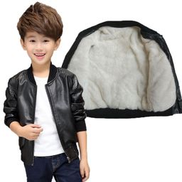 Tricycle Clothing Boys Lightweight Leather Jacket with Patchwork-picture-39
