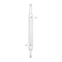ABGIL Double Surface Davies Condenser Vertical Transparent Borosilicate Glass 500 mm Length and B24 Cone, CD-144-06-44