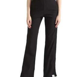 calvin klein jeans Calvin Klein Black Solid Slim Fit Trousers-picture-3