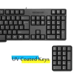 Zebronics K20 Wired Keyboard and Mouse Combo with 90HB USB HUB (Black) image 4