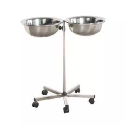 AAR KAY Stainless Steel Hand Wash Double Basin Stand AKE-050-28