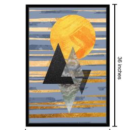 999Store Multicolor Canvas Abstract Line With Geometric Art Painting image 4