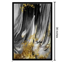 999Store Grey Canvas Abstract Modern Art Canvas Painting image 4