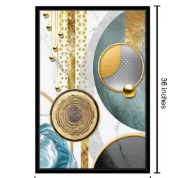 999Store Multicolor Canvas Round Art Canvas Wall Painting image 4