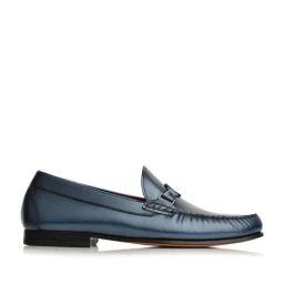 Language Shoes Men's Luca Navy Loafers-image-13