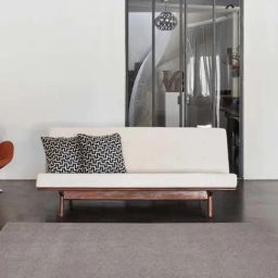 Obsessions Grey Polyester Solid Carpet - Extra Large-image-2
