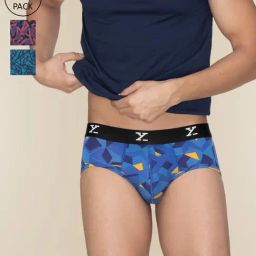 XYXX Multicolored Slim Fit Printed Briefs - Pack Of 3-picture-12
