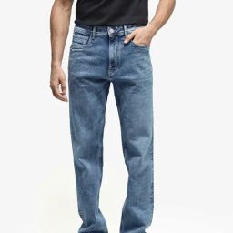 Rare Rabbit Blue Regular Fit Solid Jeans-image-36