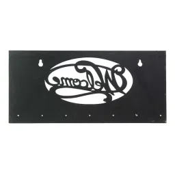 eCraftIndia Welcome Theme Wooden Key Holder with 7 Hooks image 5