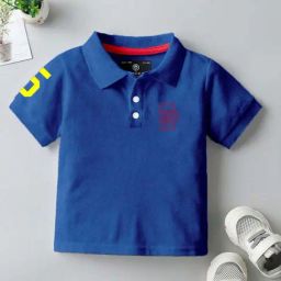 Codez Boys Blue Solid Polo T-shirt-image-1