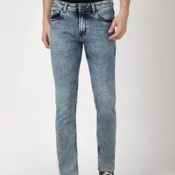Peter England Blue Cotton Slim Fit Jeans-picture-49