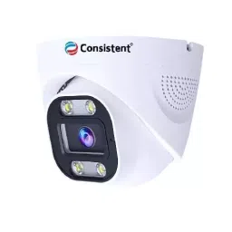 Consistent Night Hawk Dome Camera Indoor 4 MP Support ONVIF with In-built MIC, White-picture-24