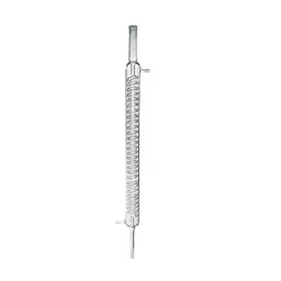 ABGIL Graham Coil Condenser without Joint Transparent Borosilicate Glass 1 m (1000 mm) Length, CD-139-09-17