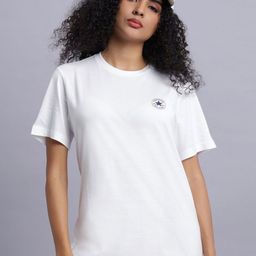 Converse Unisex Solid Round Neck Cotton T-shirt-image-60