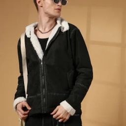 Campus Sutra Black Regular Fit Jacket-picture-15
