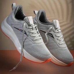 Asian Men's Grey Running Shoes-picture-45